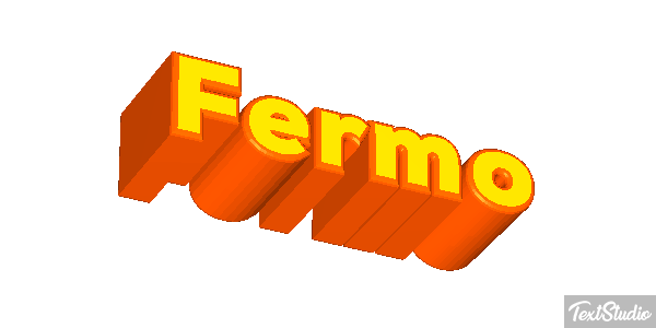 Fermo Effetto testo