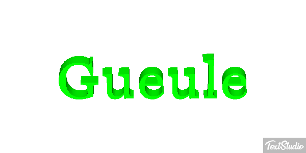 Gueule Texteffekt