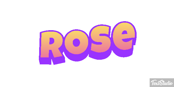 Rose Text effect