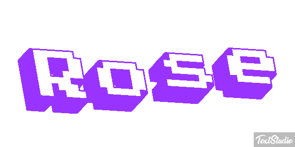 Rose Text effect