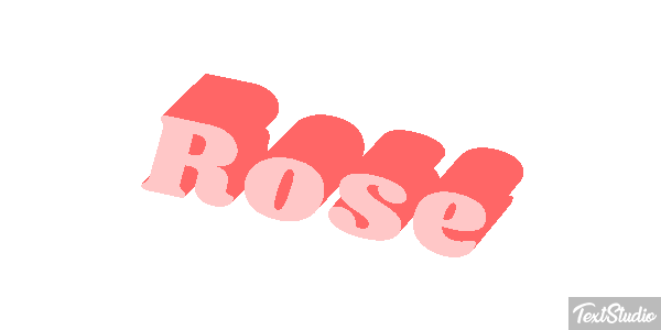 Rose Text effect