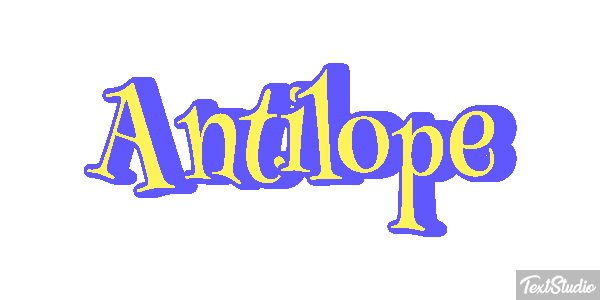 Antilope Texteffekt
