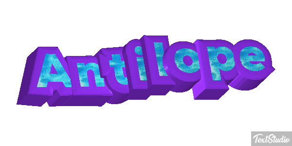 Antilope Texteffekt