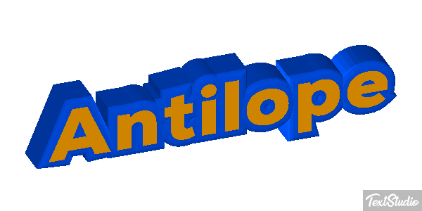 Antilope Texteffekt