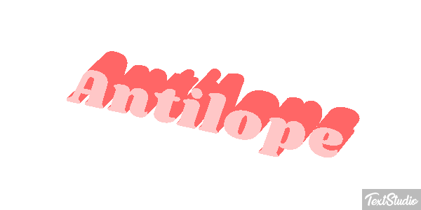 Antilope Texteffekt