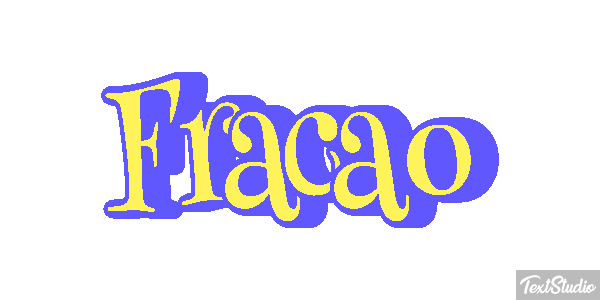 Fração Efeito do texto