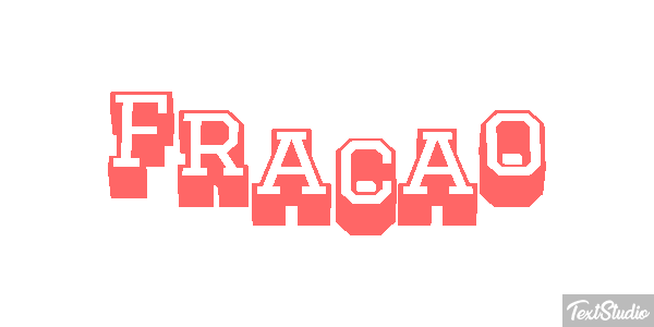 Fração Efeito do texto