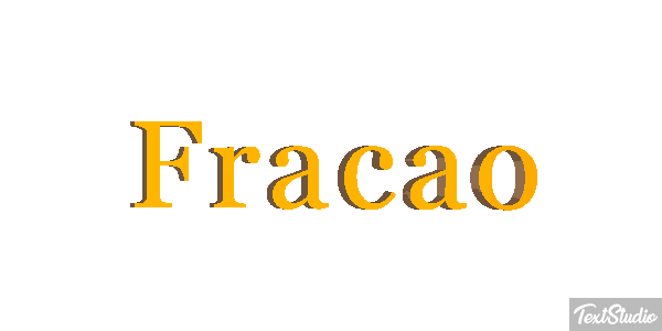 Fração Efeito do texto