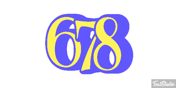 678 Text effect