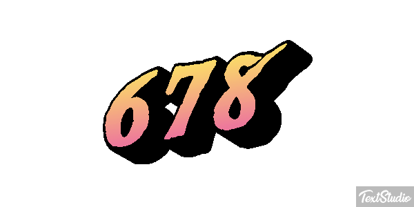 678 Text effect