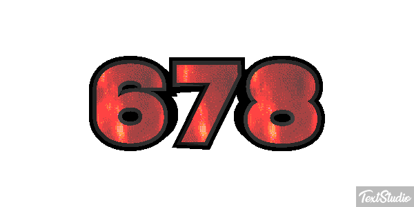 678 Text effect