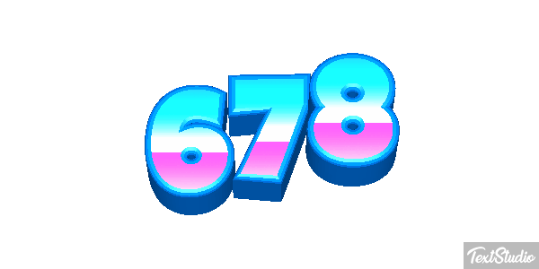 678 Text effect