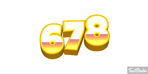678 Text effect