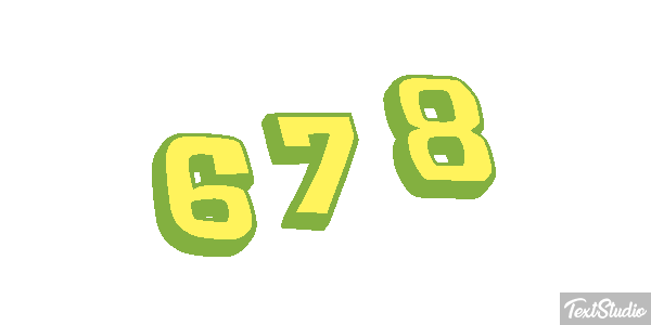 678 Text effect