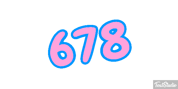 678 Text effect