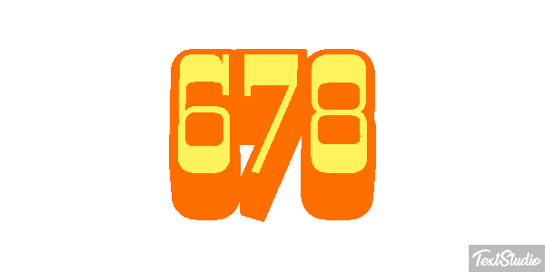 678 Text effect