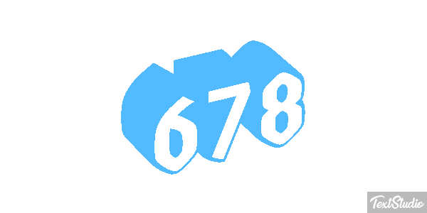 678 Text effect