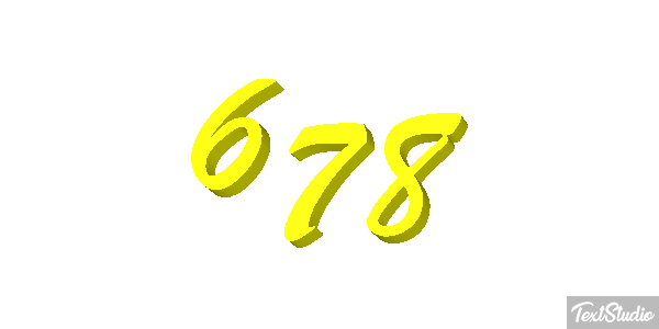 678 Text effect