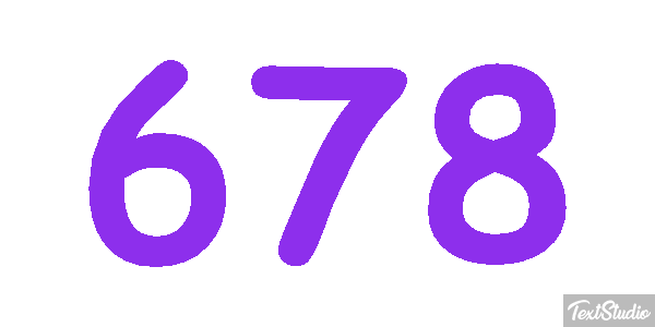 678 Text effect