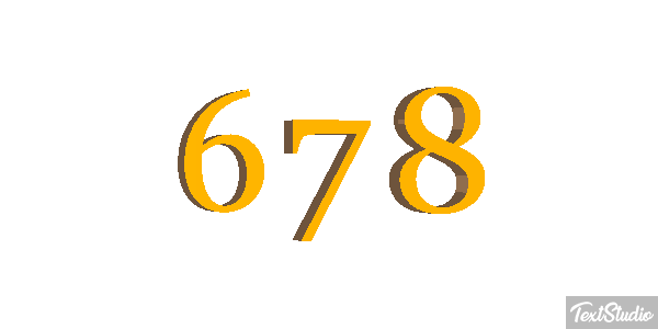 678 Text effect
