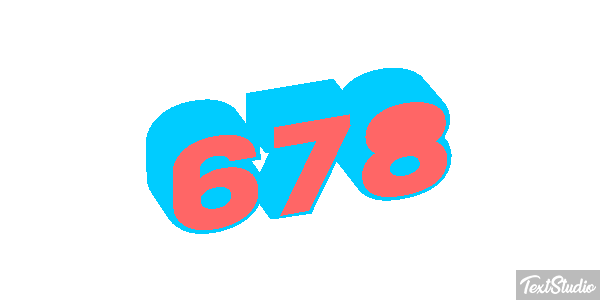 678 Text effect