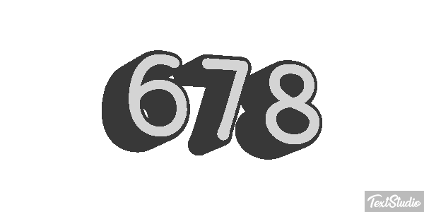 678 Text effect