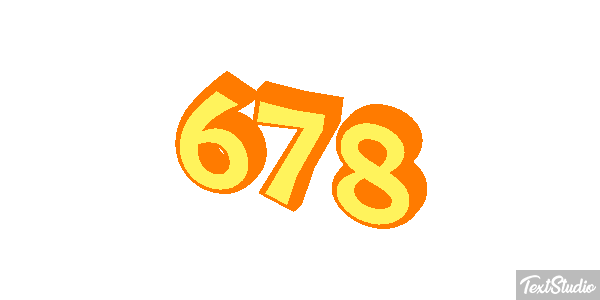 678 Text effect