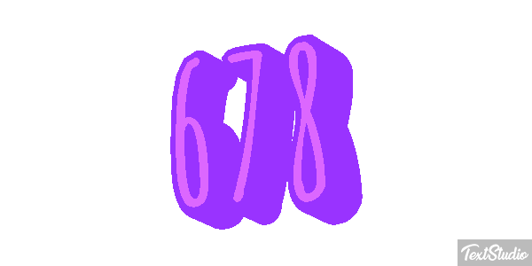 678 Text effect