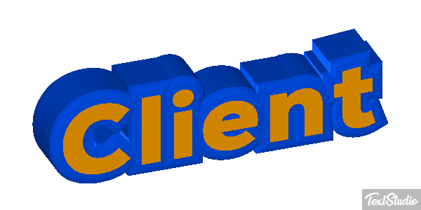 Client Text effect
