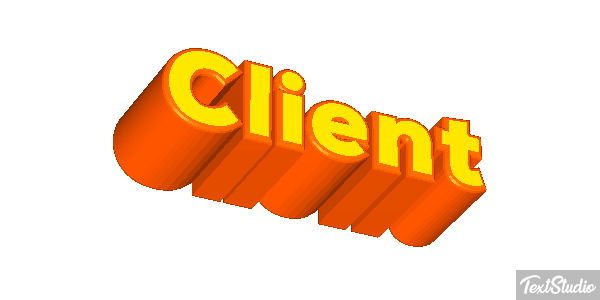 Client Text effect