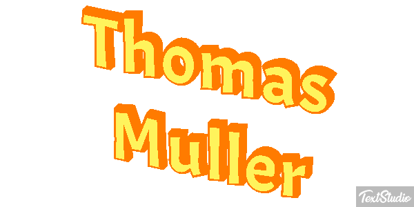 Thomas Müller Text effect
