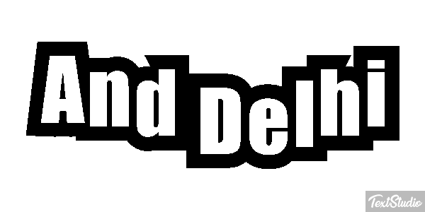 And Delhi Effetto testo