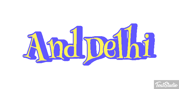 And Delhi Effetto testo