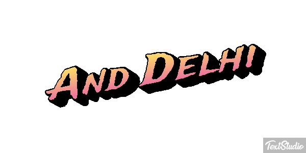 And Delhi Effetto testo
