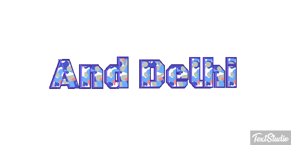 And Delhi Effetto testo