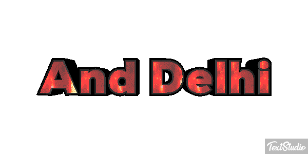 And Delhi Effetto testo