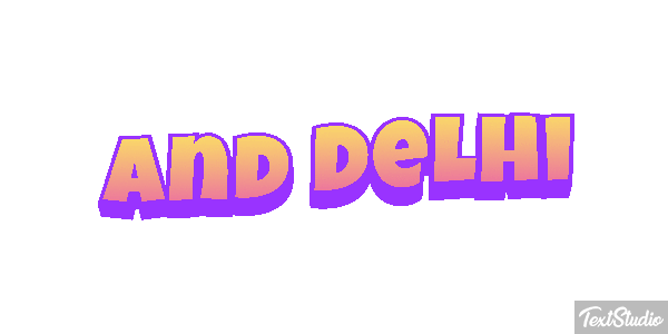 And Delhi Effetto testo