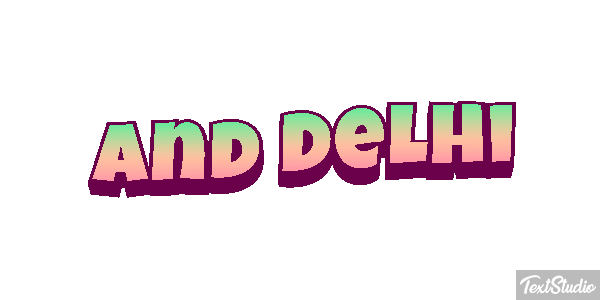 And Delhi Effetto testo