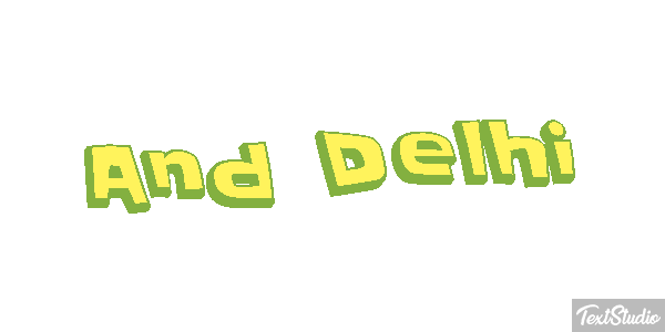 And Delhi Effetto testo
