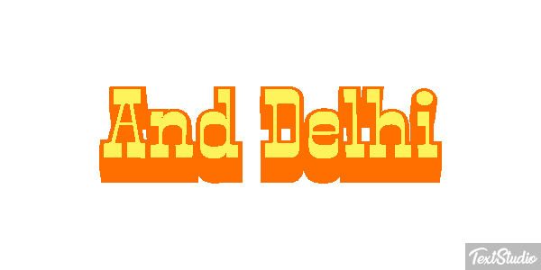 And Delhi Effetto testo