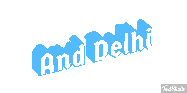 And Delhi Effetto testo