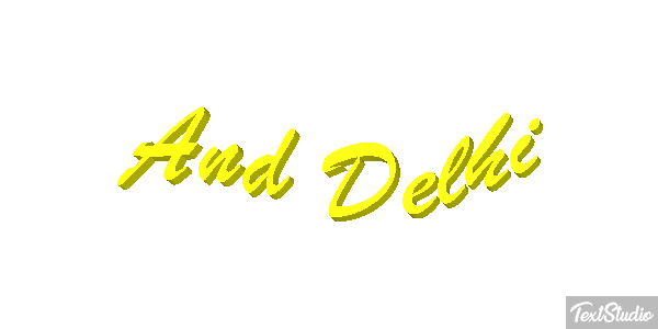 And Delhi Effetto testo