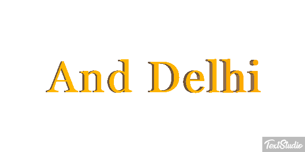 And Delhi Effetto testo