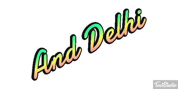 And Delhi Effetto testo