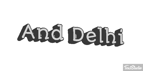 And Delhi Effetto testo