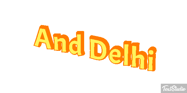 And Delhi Effetto testo