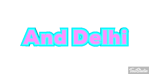 And Delhi Effetto testo