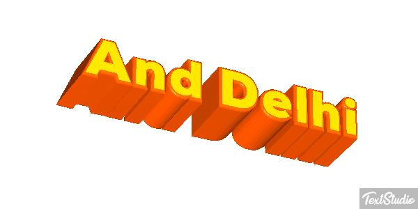 And Delhi Effetto testo