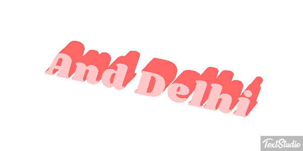 And Delhi Effetto testo