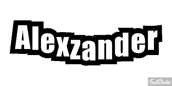 Alexzander Text effect